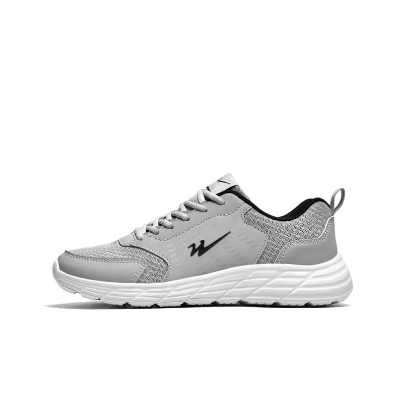 Binary Low Top Running Shoes Men's Light Gray-0