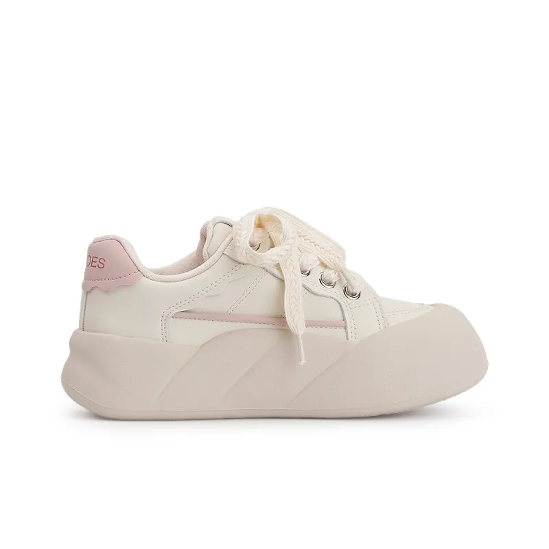 Miss Zhang Low-Top Skateboard Shoes Women's Beige Pink-1