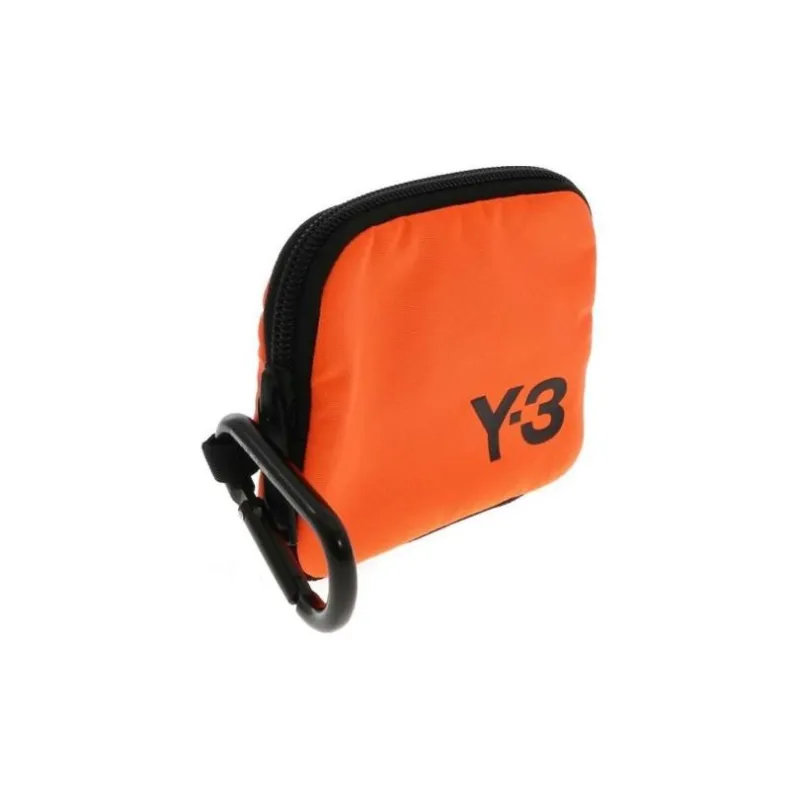 Y 3 Polyamide Coin Purse Unisex Orange-2