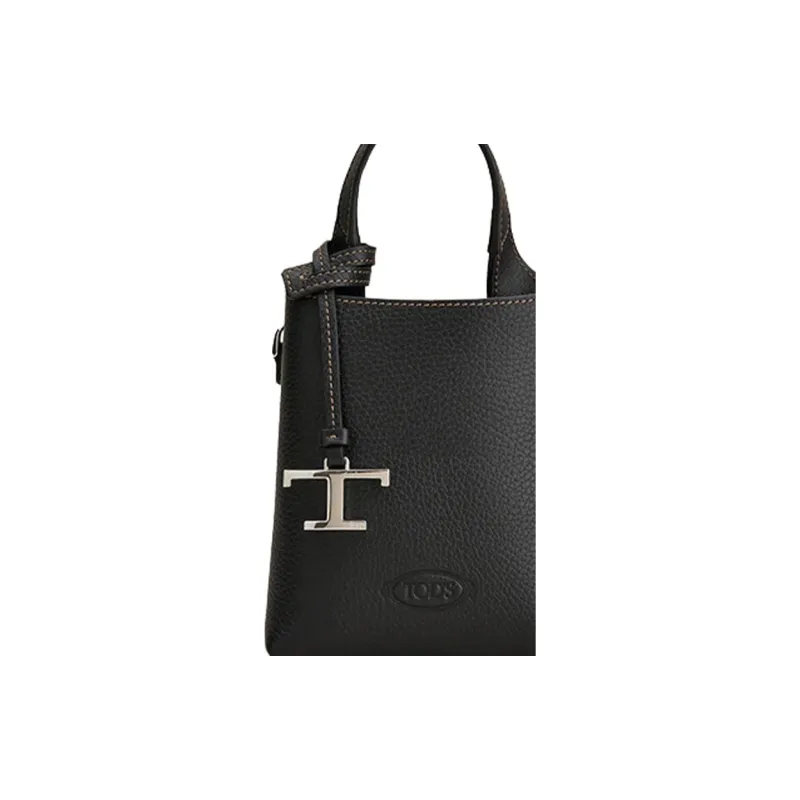 TOD'S T Timeless Pendant Detail Micro Tote Bag-3