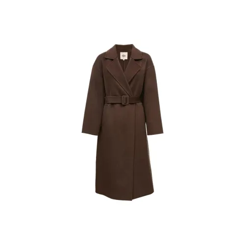 VERO MODA Coats Women's Dark Brown With Multicolor