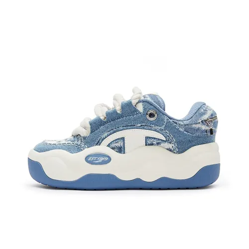 Champion CloudNine V1 Cloud Cotton Shoes Anti Slip Wear Resistant Low Top Skateboard Shoes Women's Blue