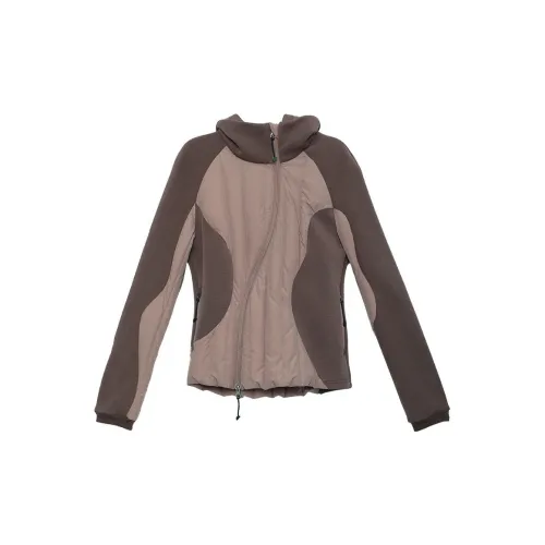 Half Circle Down Jackets Women's Pink Coffee