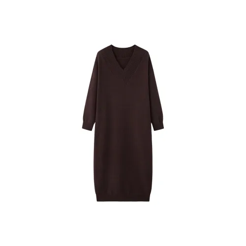 ZHOUMIAO Long-Sleeved Dresses Women's