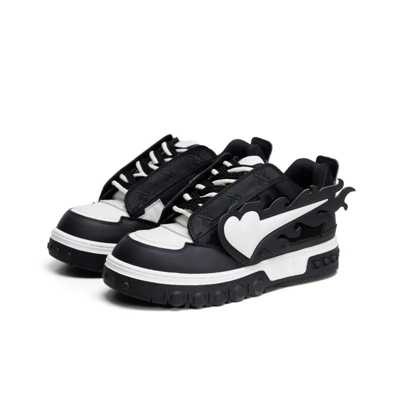 XINYINSU Skateboard Shoes Unisex Low Top Black-2