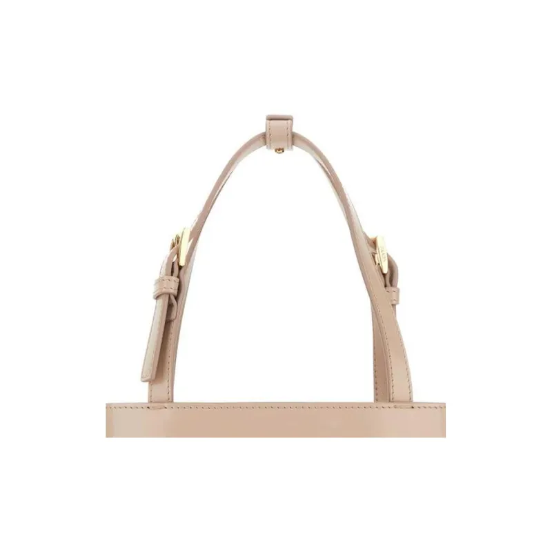 PRADA Leather Tote Bag Shopping Bag Handbag Regular Women's Light Brown-4