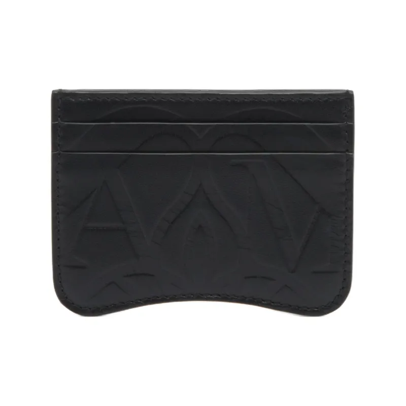 Alexander McQueen Leather Coin Purse Women's Black-2