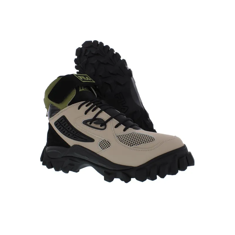 FILA Yak Anti Slip Wear Resistant High Top Outdoor Shoes Men's Brown-4