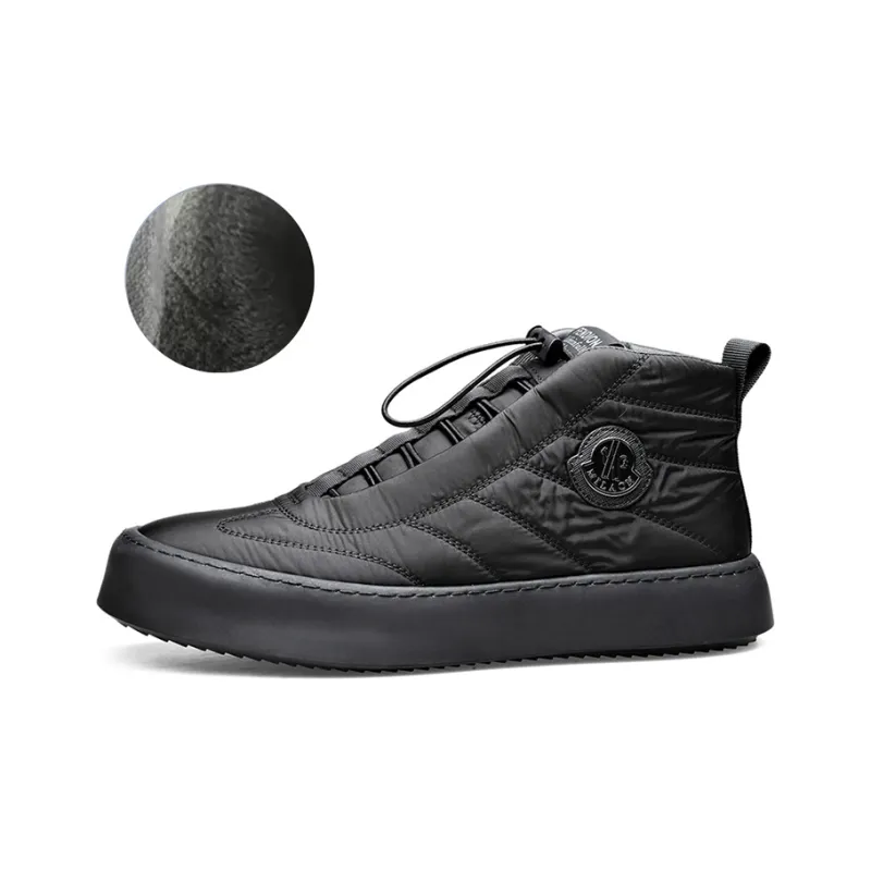 YEDANI High-Top Skateboard Shoes Men's Black-5
