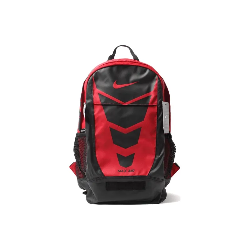 Nike Polyester Backpack Medium Size Men's Black & Red-0