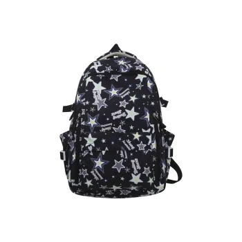 Deli Bear Nylon Backpack Regular Women's Black/Purple/Green/Blue/Pink/White