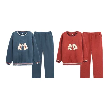 Sha Qian Pajama Set Winter Unisex