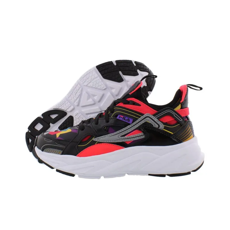 FILA Hallasan 90 Anti Slip Wear Resistant Low Top Casual Shoes Women's Black-3
