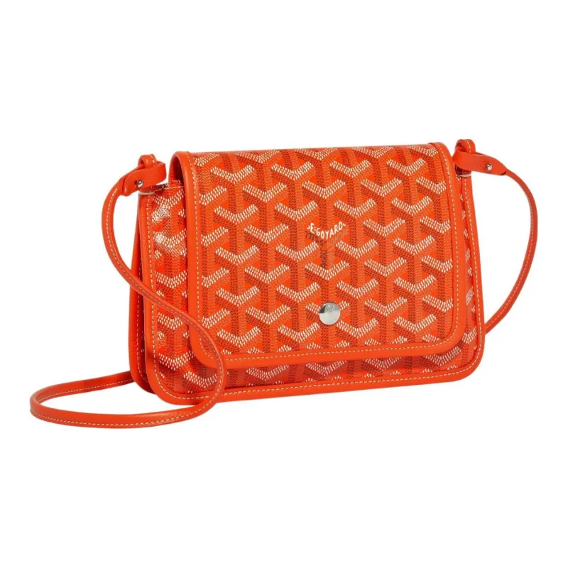 GOYARD Plumet Canvas With Leather Envelope Bag Crossbody Bag Shoulder Bag Unisex Orange With Red Small Heart-1