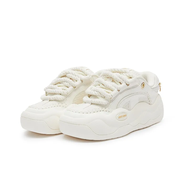 Champion CloudNine V1 Cloud Cotton Shoes Low Top Skateboard Shoes Women's Ecru-2