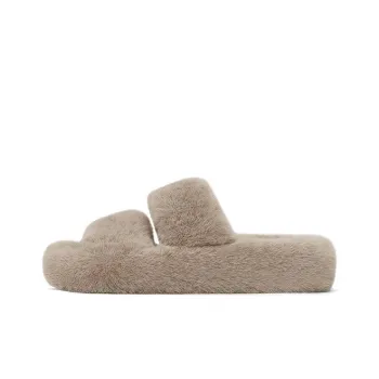 Uncle's House Slide Slippers 3cm Unisex Milk Tea
