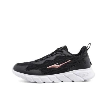 Erke Anti Slip And Wear Resistant Breathable Low Top Running Shoes Women's Black