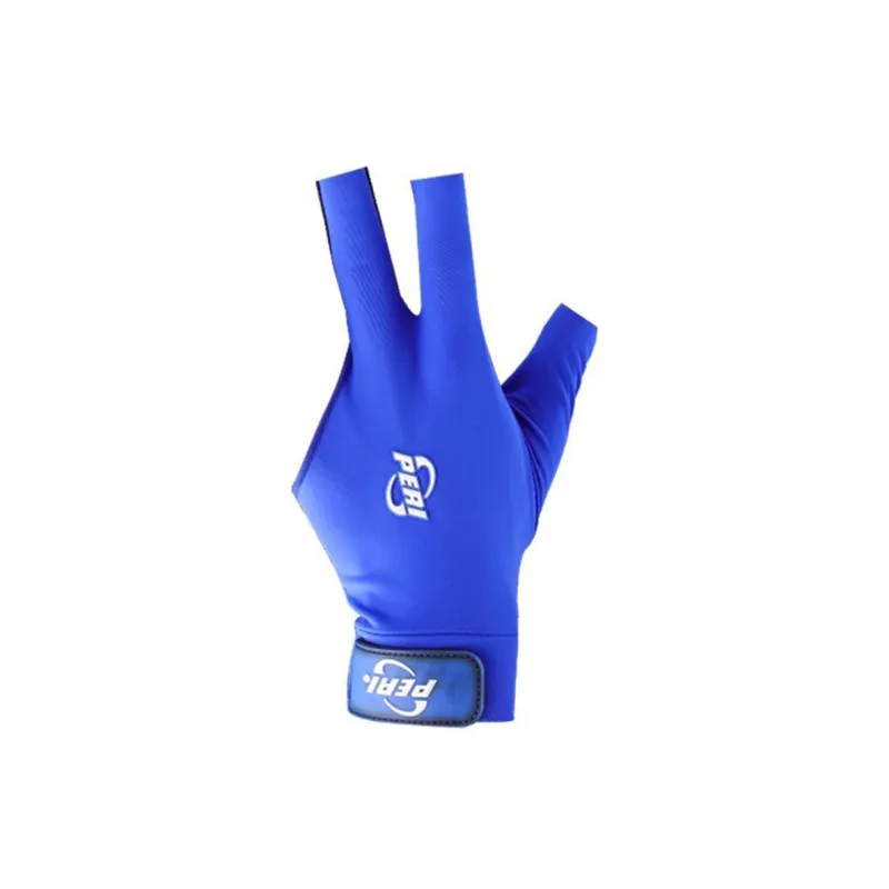 PERI Billiards Three Finger Gloves Lycra Unisex Blue Black-7