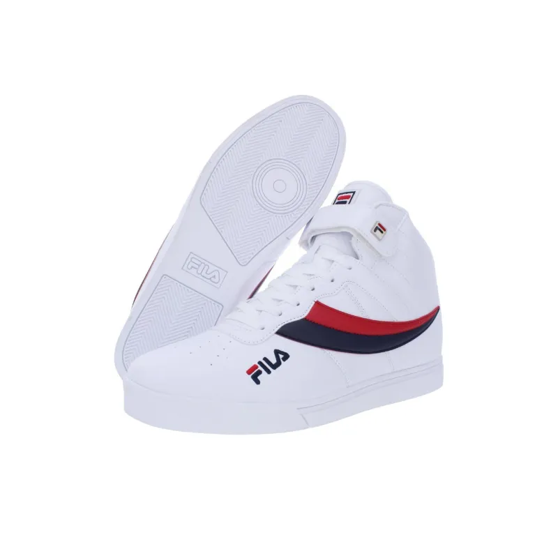 FILA Vulc 13 Warm Slip-Resistant Mid-Top Skateboard Shoes Men's White-3