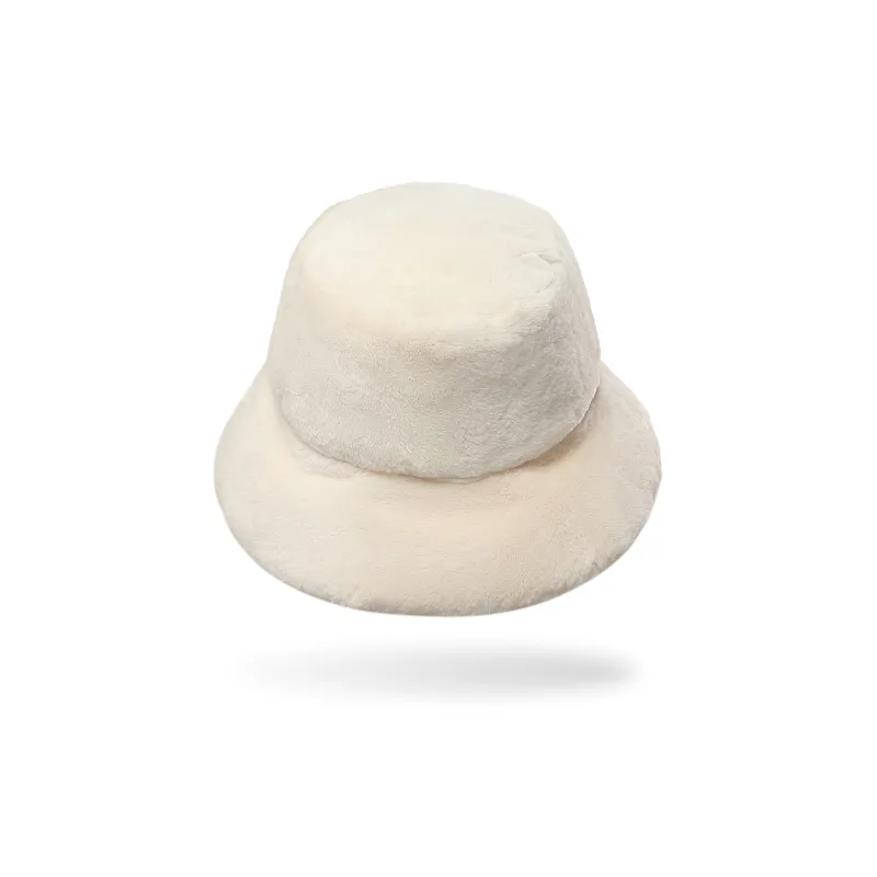 MT·MIT Solid Color Thickened Warm Bucket Hats Women's-2