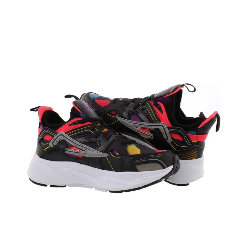 FILA Hallasan 90 Anti Slip Wear Resistant Low Top Casual Shoes Women's Black-1