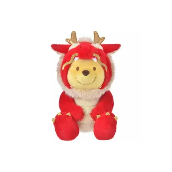 Disney ETO POOH M Red 2024 Year Of The Dragon Limited Edition Winnie Dolls Plush Doll 42cm High