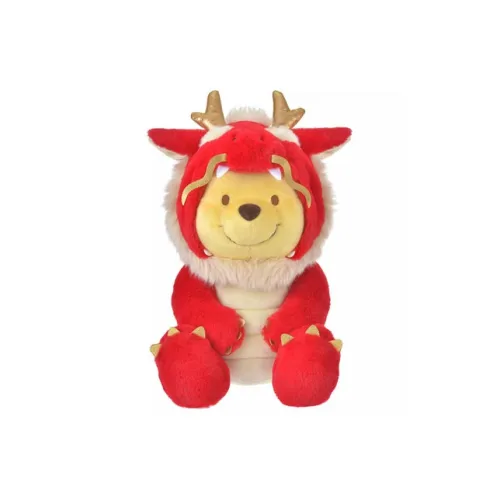 Disney ETO POOH M Red 2024 Year Of The Dragon Limited Edition Winnie Dolls Plush Doll 42cm High