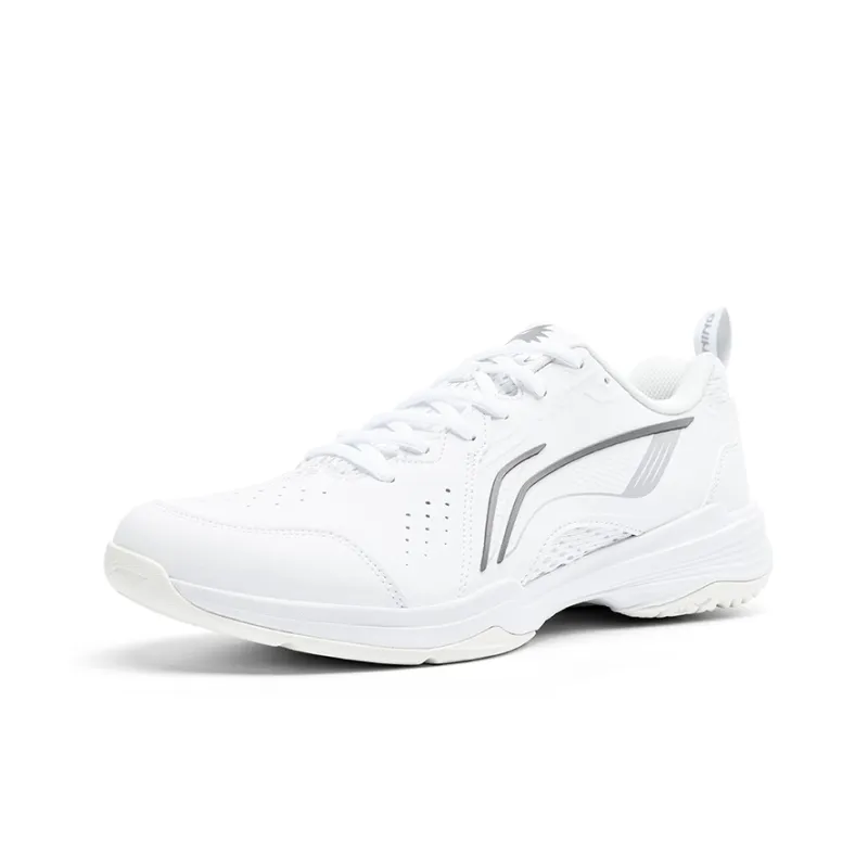 LiNing Flying Falcon Slip Resistant, Abrasion Resistant, Breathable Low Top Badminton Shoes Unisex White-1