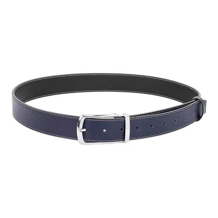 NINE NAIL 9 Section Double Sided Trendy Versatile Pin Buckle Cow Leather Genuine Leather Men's Belt Men's Width  3.5cm-11