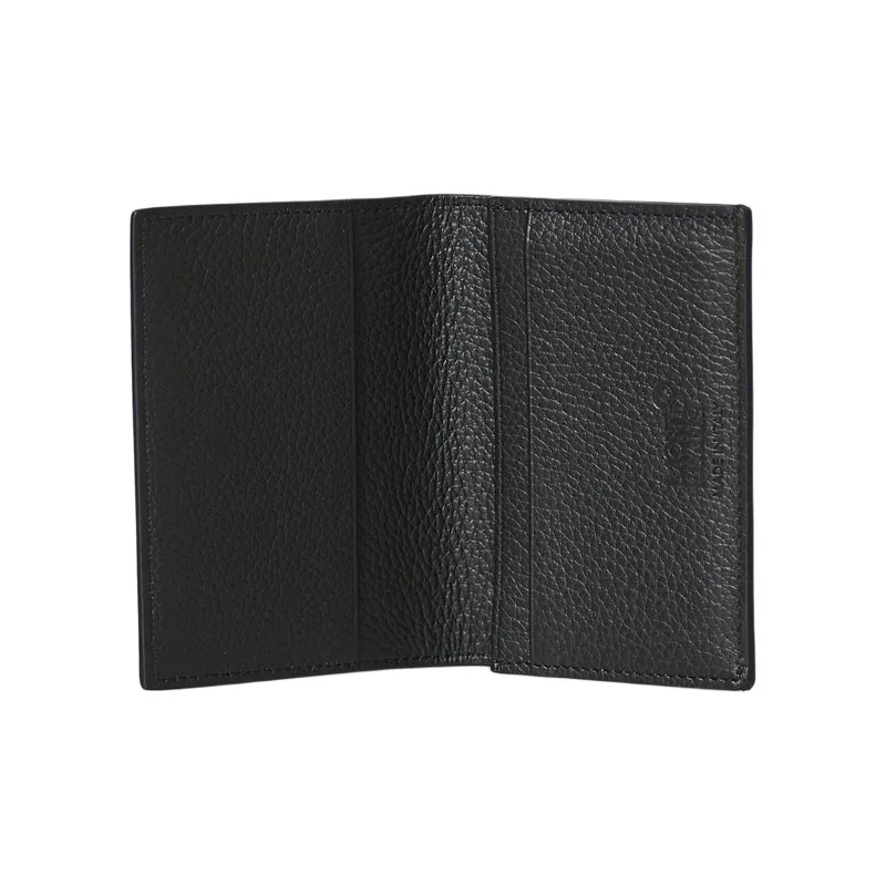 MONTBLANC Meisterstuck Full Grain Cow Leather Business Card Holder Card Holder Card Wallet Men's Black-3