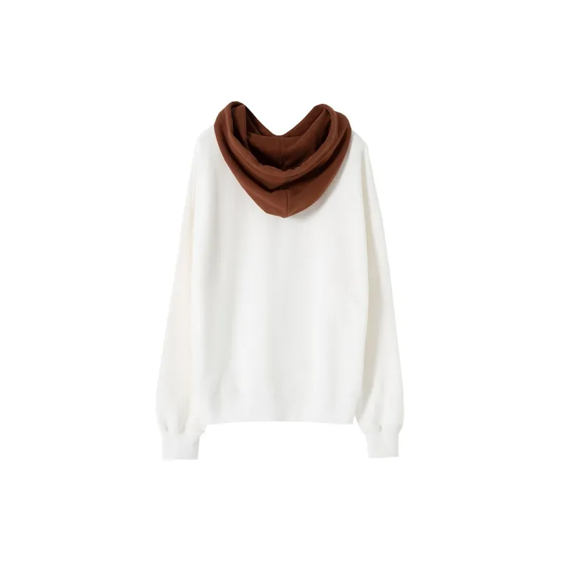 SOON FLOWER Spring And Autumn Sweatshirt Women's White-1