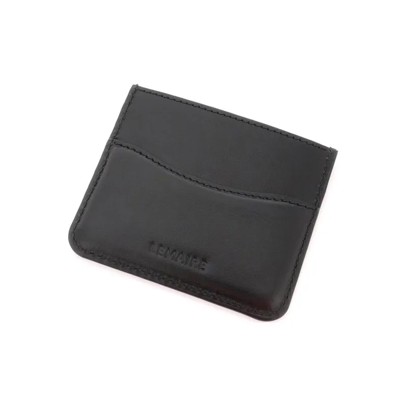 Lemaire Cow Leather Card Holder Women's Black-2