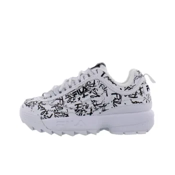 FILA Disruptor Cushioned Slip Resistant Low Top Casual Shoes Women's White