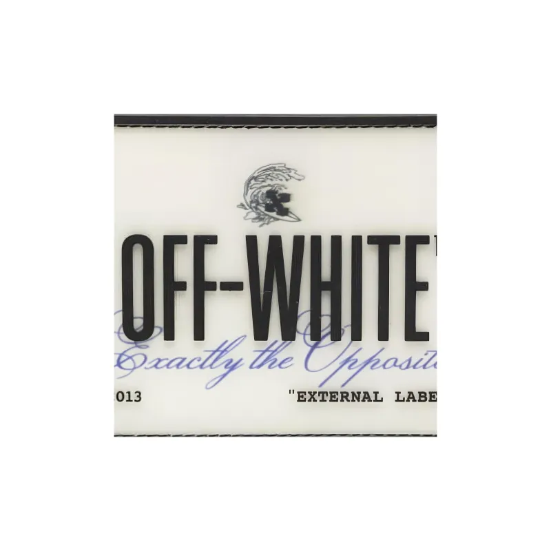 OFF WHITE Logo Patch Card Case Black Multi-5