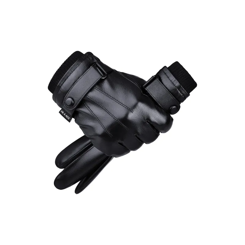 HLA Synthetic Leather, Sheep Wool, Polyamide Gloves Men's-7