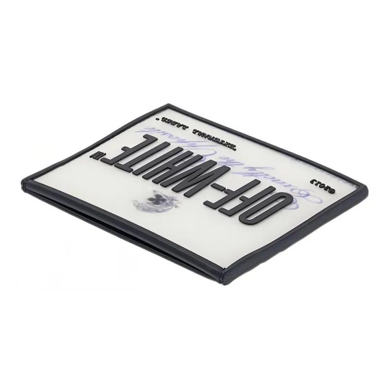 OFF WHITE Logo Patch Card Case Black Multi-3