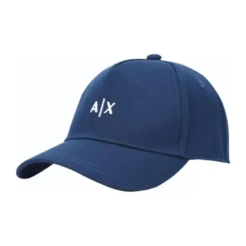 ARMANI EXCHANGEAE Cotton Polyester Baseball Caps Men's Blue