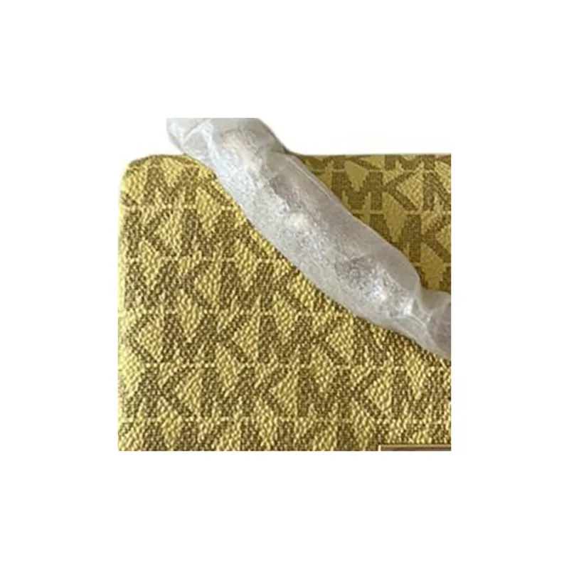 MICHAEL KORS Cece Artificial Leather Envelope Shoulder Bag, Crossbody Bag, Handbag Small Size Women's Yellow-4