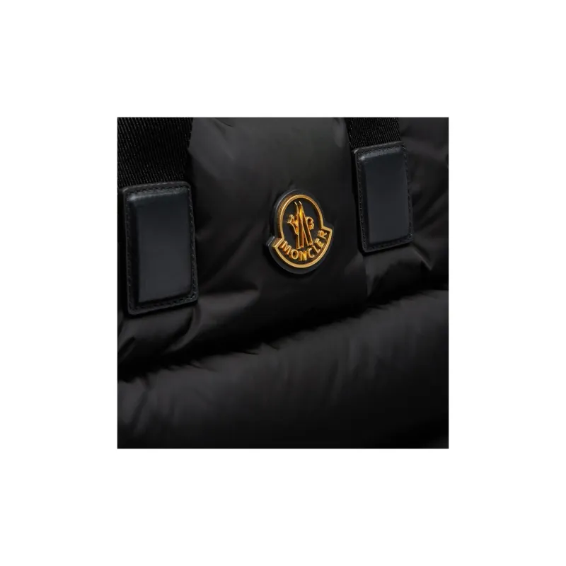 Moncler Leather One Shoulder Handbag Women's Black-4