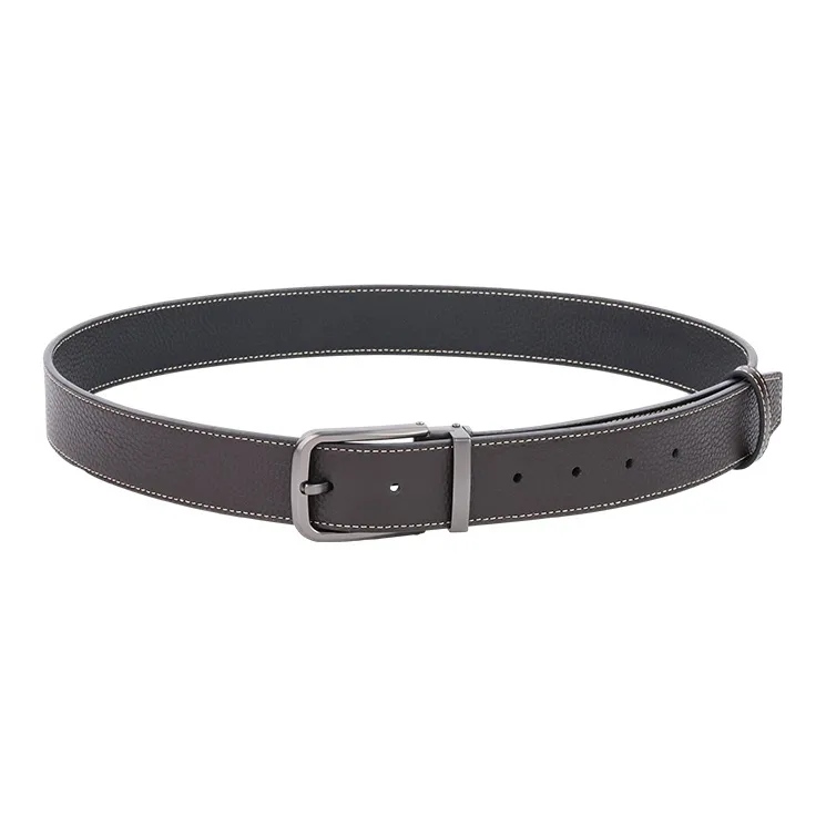 NINE NAIL 9 Section Double Sided Trendy Versatile Pin Buckle Cow Leather Genuine Leather Men's Belt Men's Width  3.5cm-8