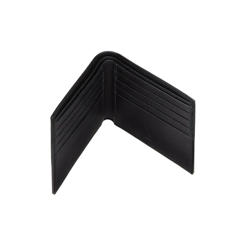 Valentino Cow Leather Wallet Men's Black-4