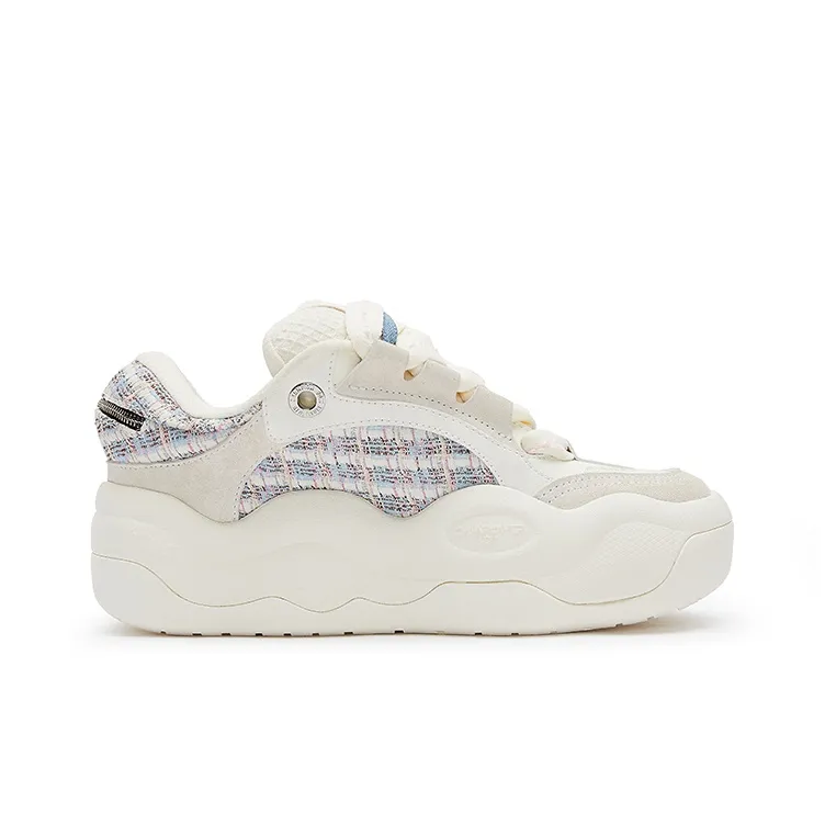 Champion CloudNine V1 Cloud Cotton Shoes Anti Slip Wear Resistant Low Top Skateboard Shoes Women's Beige-1