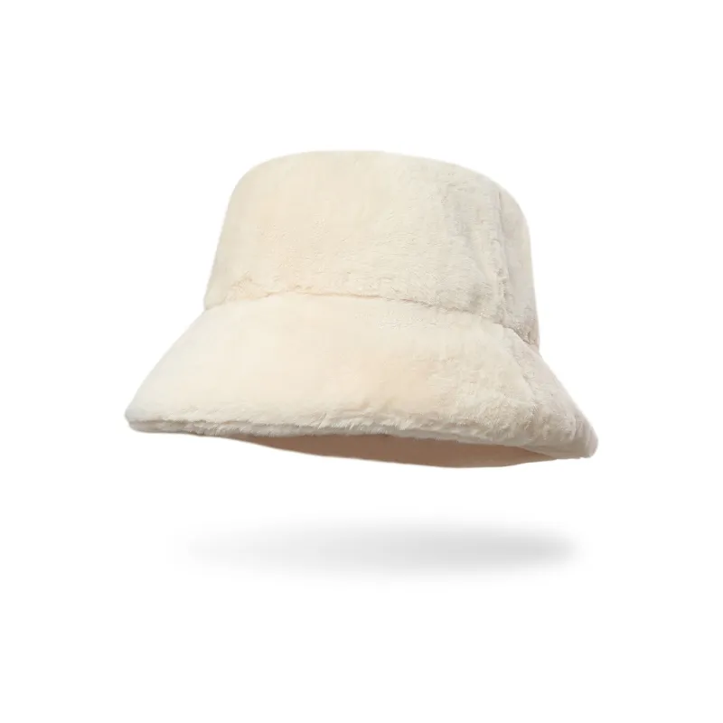 MT·MIT Solid Color Thickened Warm Bucket Hats Women's-1