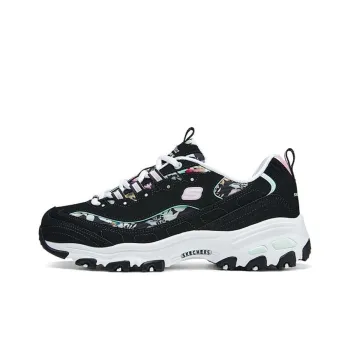 Skechers DLITES Durable Breathable Lightweight Low Top Casual Shoes Women's Black