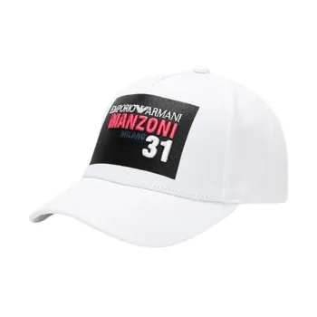 ARMANI EXCHANGE Cotton Baseball Caps Women's White
