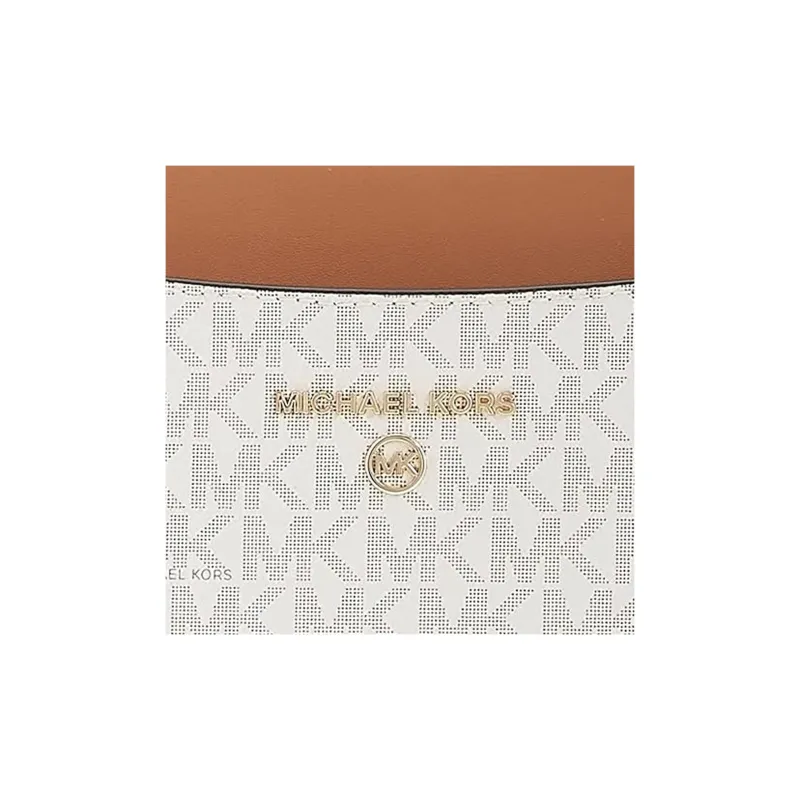 MICHAEL KORS Jet Set Charm PU Handbag, Shoulder Bag Medium Size Women's Beige-4