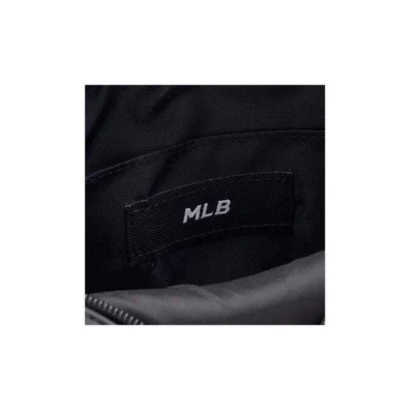 MLB Artificial Leather Round Cake Bag Shoulder Bag Crossbody Bag Unisex Black-4