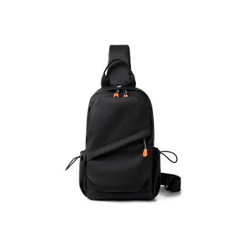 Deli Bear Nylon Small Backpack Sling Bag Regular Men's Black/Gray