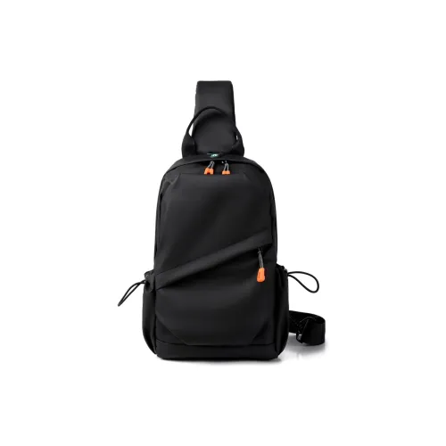 Deli Bear Nylon Small Backpack Sling Bag Regular Men's Black/Gray