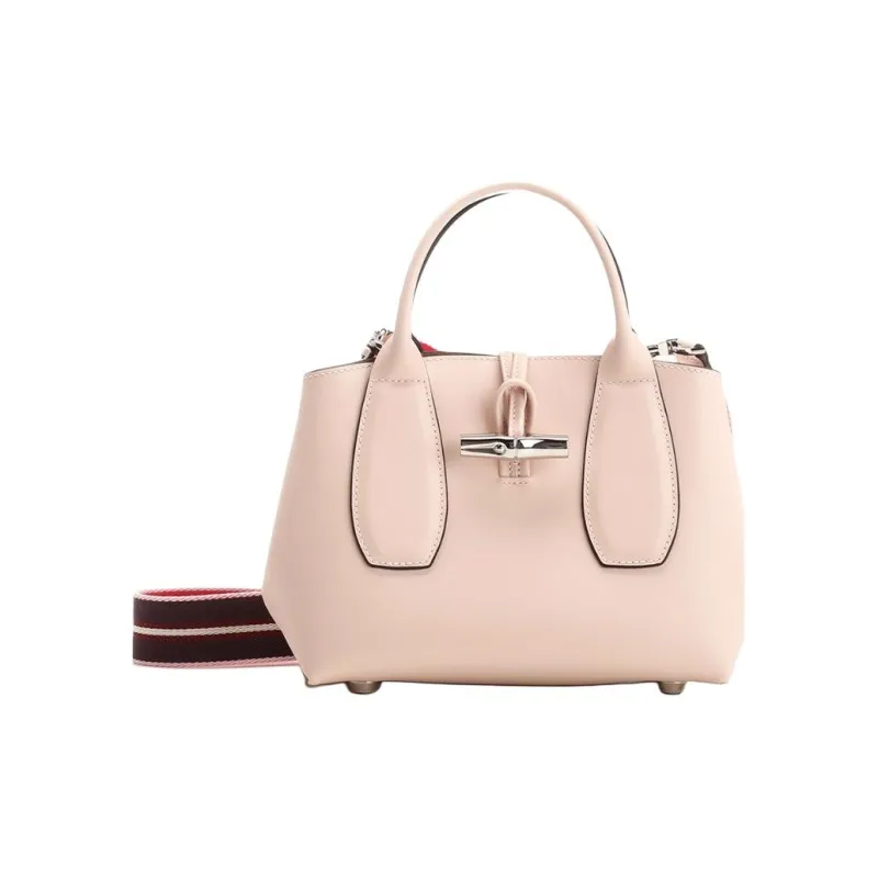LONGCHAMP Roseau Calfskin One Shoulder Handbags Small Size Women's Light Pink-1